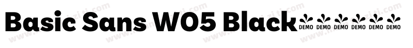 Basic Sans W05 Black字体转换